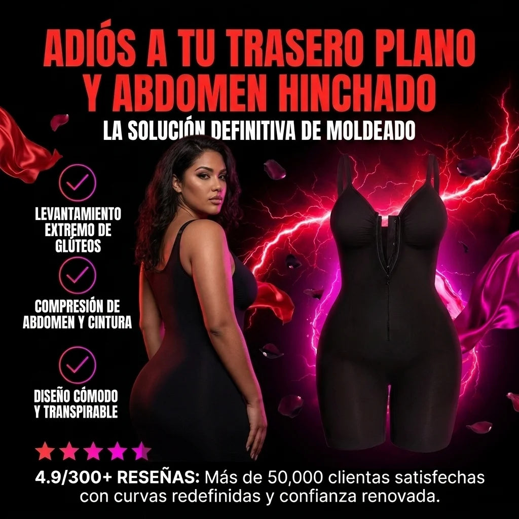 Body Moldeador Levanta Cola y Busto De Alta Compresion